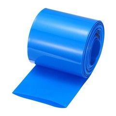 Battery Wrap 80mm Flat 33 ft PVC Heat Shrink Tube Wraps Blue