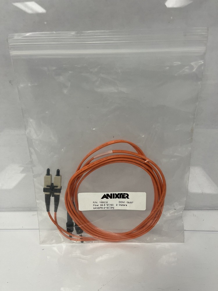 Anixter Fiber 62.5 ST/SC 2 METERS Optical Cable P/N: 152012 Orange