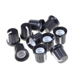 10x Potentiometer Switch Knob Cap Hole Dia 6mm Volume Control Rotary Knob Cap.N8