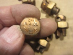 Square D C-4 split bolt connectors 8 to 4 sol 6 pcs