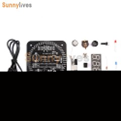 Electronic Clock DIY Kit DS1302 Rotating LED Display Temperature Sensor