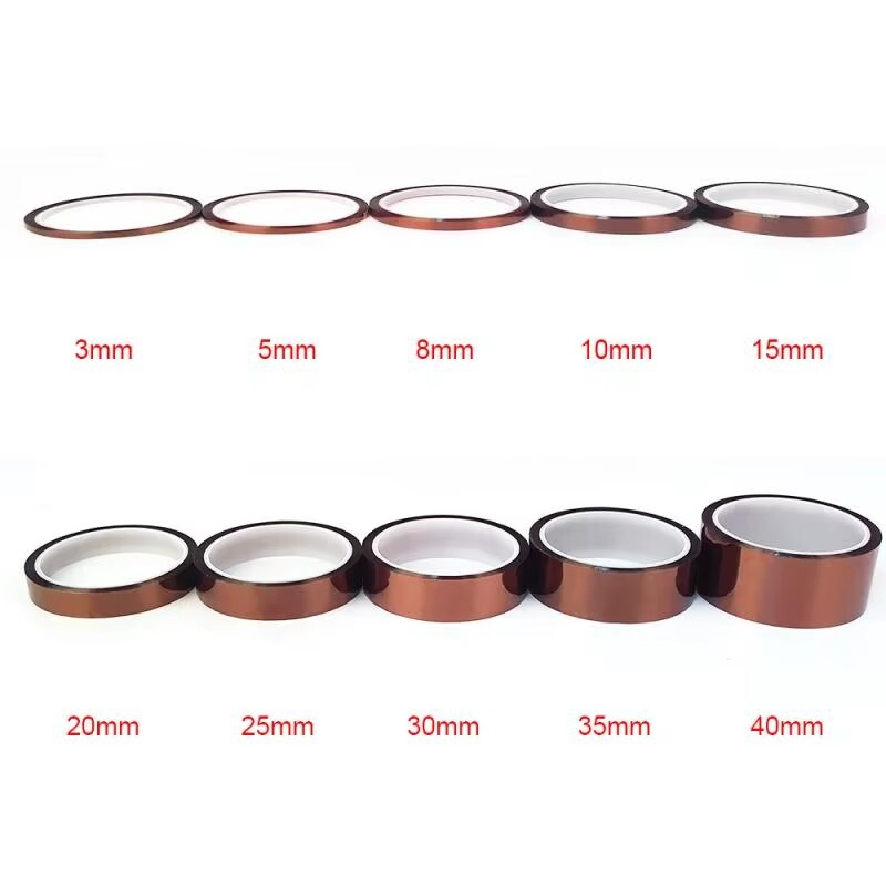High Temperature Kapton Polyimide Tape – Various Sizes (Ships from PA, USA)