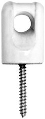 PECO B63-C, 2″ Pipe, Steel, Porcelain Wireholder with Lag Bolt, 1 pc