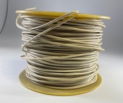 (100 FT) WHITE SOLID COPPER VW1 E-23919-W 12 AWG 600 VOLT