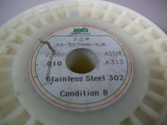 MWS 1000+ ft Stainless Steel 302 .10 Wire 1000+ft ASTM A313 Condition B – NEW