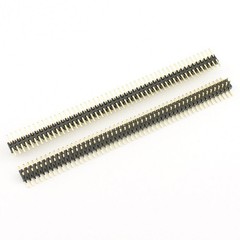 5Pcs Gold Plated 1mm 1.0mm Pitch 2×50 100 Pin SMT Male Double Row Header Strip