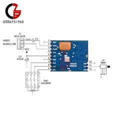 5.8G 5725~5865MHz Receiver Module RX5808 Wireless Audio Video Receiver Module