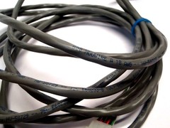 Unbranded 12 Pin Circular to 12-Pin Sqaure Connector 10′ Gray 18AWG Cordset