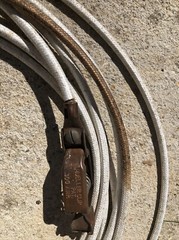 Mueller Heavy Duty Grounding Cables Electric Copper Clips Attached Vintage