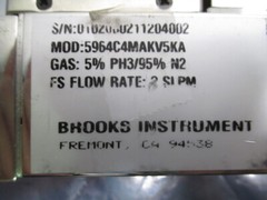 Brooks 5964, 22-10526-00, Mass Flow Controller, MFC,H2, 0-10 SLPM, 421678
