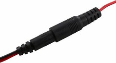 DC Power Pigtial Cable 22AWG DC 2.1mm x 5.5mm Male and Female Connectors