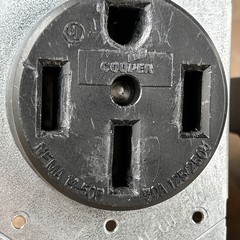 Lot of (2) NEMA, 14-50R, 50 Amp, 125/250V, 3-pole 4-Wire Receptacles