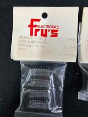 ASSORTED BINARY COUNTERS, FRY’S ELECTRONICS, LOT OF 5, NEW/SEALED