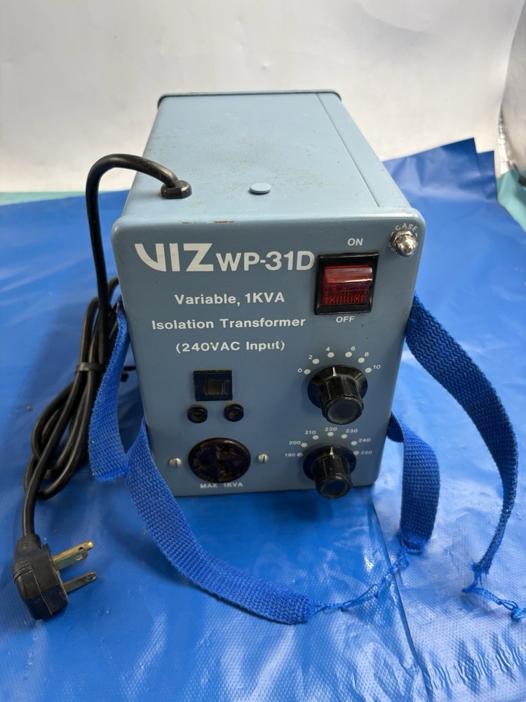 VIZ WP-31D Variable Isolation Transformer AC POWER SOURCE 190-260VAC 1KVA