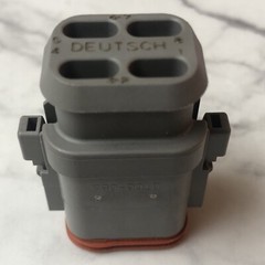 10x DT06-08SA-E008 Deutsch DT 8-Pin Plug Connector Kit Gray A-Key Shrink Boot