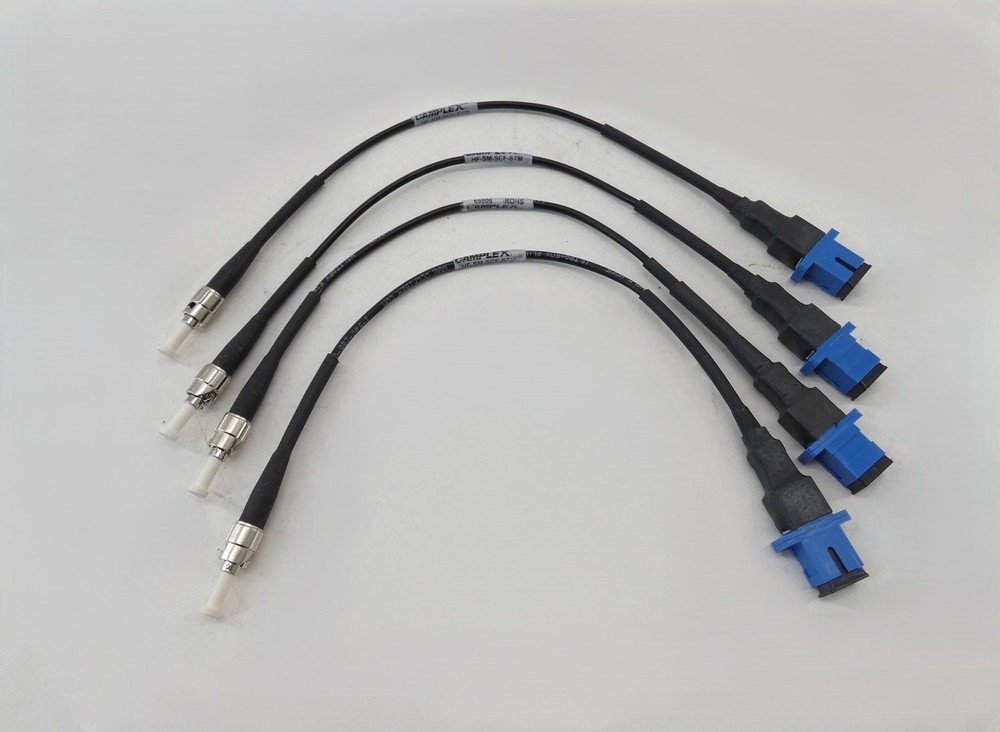 *Lot of 4* Camplex HF-SM-SCF-STM SC Female to ST Male Fiber Tactical Cable Ad…