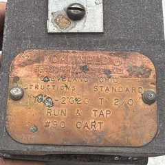 ERICO CADWELD IP-A TAC-2G2G MOLD 2/0 AWG CONC RUN & TAP #90 CART ED4U 4066
