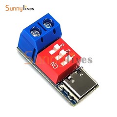 Type-C PD Fast Charging Decoy Trigger Module 5V 9V 12V 20V Adjustable Voltage 5A