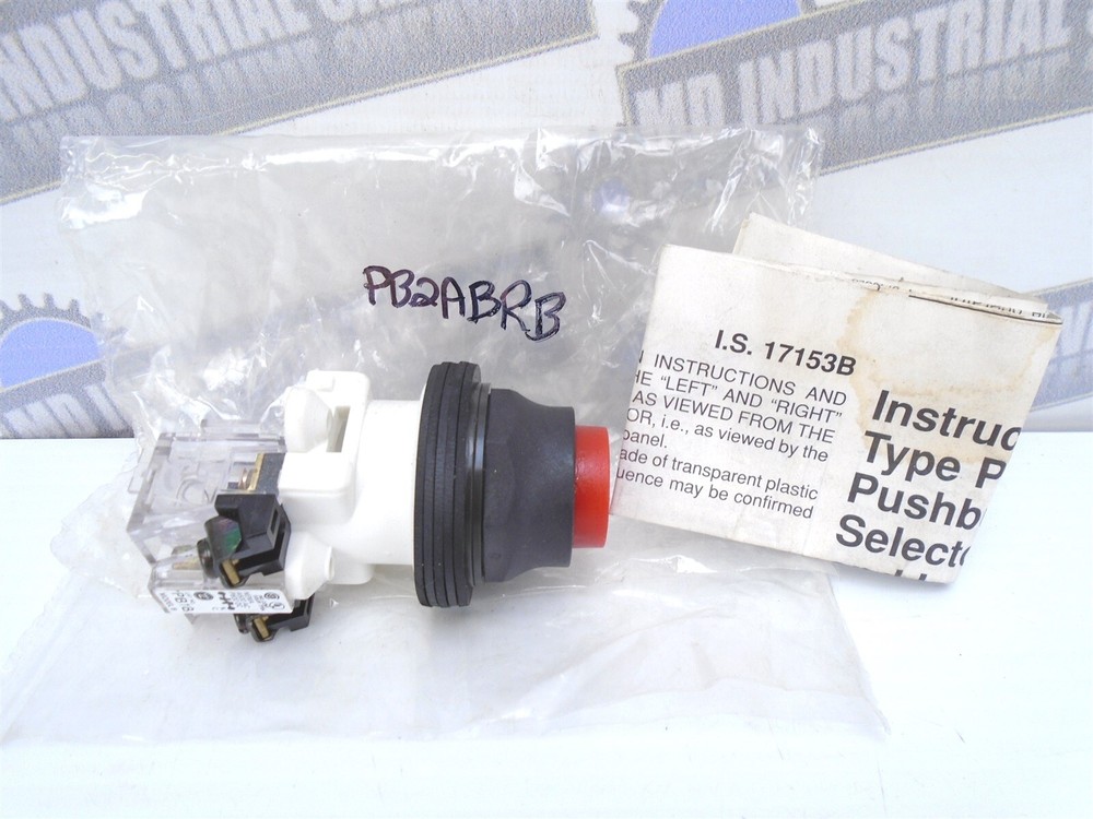 Westinghouse – PB2ABRB – Momentary RED Push Button OIL-TITE Switch – 1 NC (NEW)