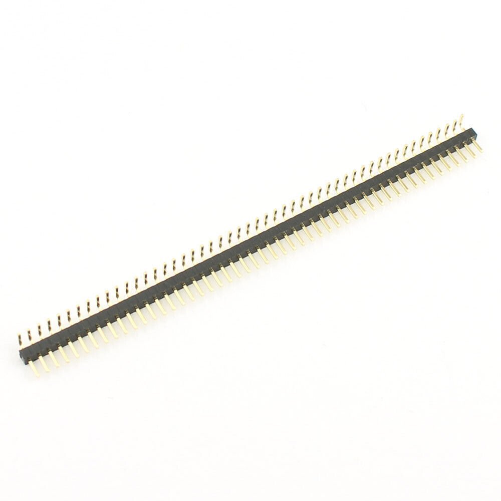 5Pcs Gold Plated 1.0mm Pitch 50 Pin Header Male Connector Single Right Angle