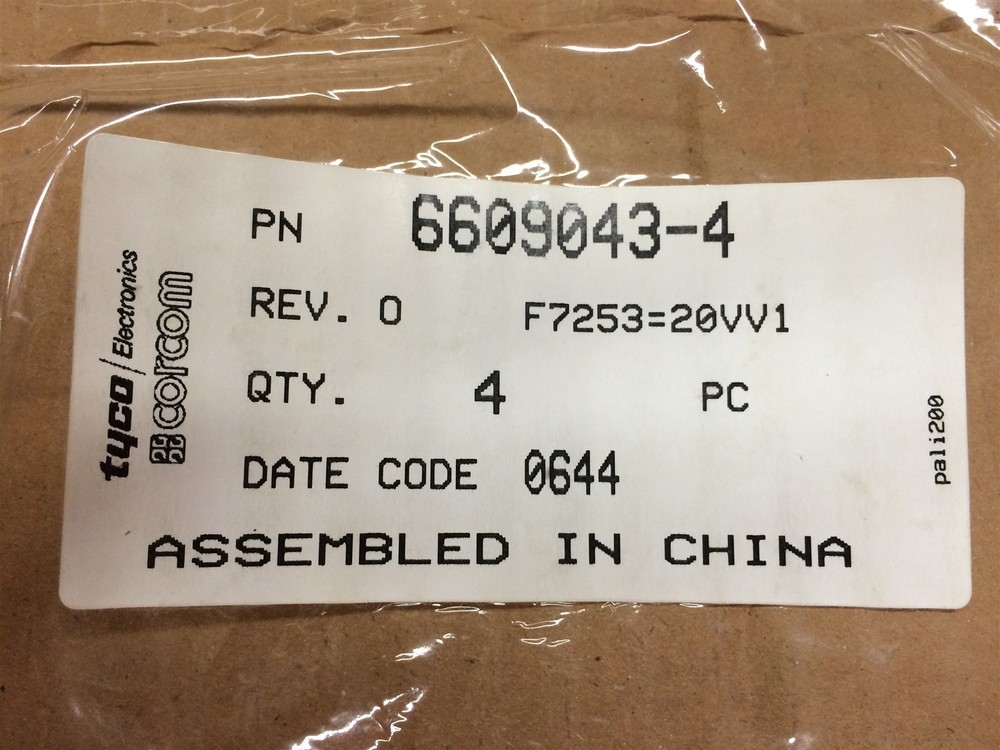 6609043-4 20VV1 TYCO CORCOM FILTER LINE 20A FASTONS 1 PIECE