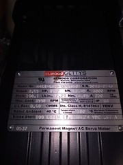 ELWOOD GETTYS M462-GMSB-020Y-AB Rated: 3.65 HP, 2.72kW, 13,45 A,3000RPM