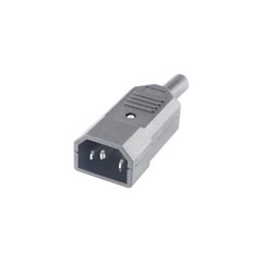 IEC Power Socket Connector AC 250V 10A Male Female Plug Jack 3 Pin PCB Panel