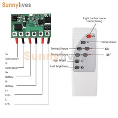 6.4V 7.4V 11.1V 12V Solar Street Light Circuit Board Light Driver Control Board