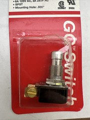 Techspan 0736R, 35-449-BU, SPST, On/Off Metal Pushbutton 6A Switch