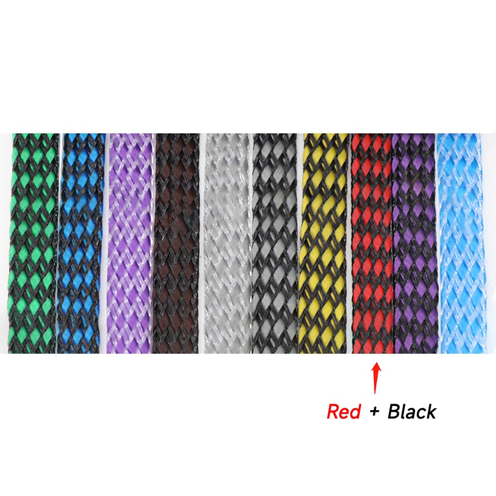 4/8/12mm Fabric Sleeve Braided Sleeve Cable Protection-19 Colours To Choose From