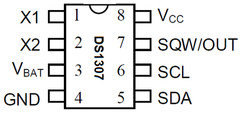 5PCS DS1307 DS1307N DIP-8 RTC SERIAL 512K I2C Real-Time Clock DIP8 IC