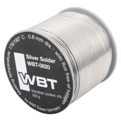 German original fidelity WBT-0820 0.8mm silver 4% fever audio solder wire