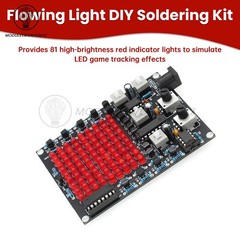 DC4.5-9V 81 LED Follow Spotlight Adjustable LED Game DIY Welding Electronic Kit