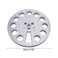 7Inch Tape Reel 12 Holes Aluminium- Empty Tape Spool Aluminum-Alloy