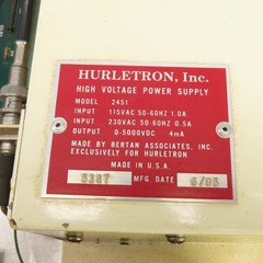 Hurletron 1474 992625 Negative ESA Chassis 115/230V AC In