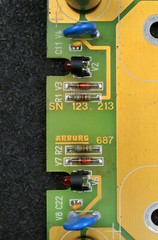 Arburg plug-in board ARB 687 SN 123213 123.664 without bridge rectifier
