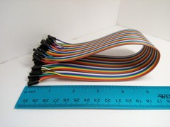 40 Pack 30cm 12” Row 2.54mm Male Female Dupont Cable 40 Jumper Wire for Arduino