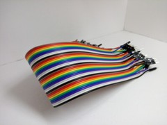 40 Pack 30cm 12” Row 2.54mm Male Female Dupont Cable 40 Jumper Wire for Arduino
