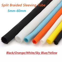 5-60mm Split Braided Sleeving Tube Cable Wire Sheath Flame Retardant Insulation