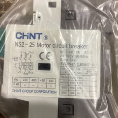 CHINT NS2-25 AC Manual Motor Starter Protector 0.1-0.16A 25A NEW