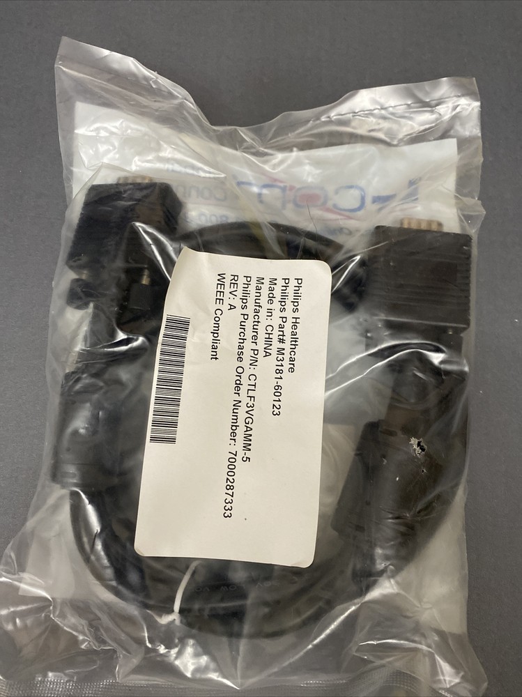 L-com CTLF3VGAMM-5 Premium Black 5′ VGA Cable Weee Compliant New Sealed Package