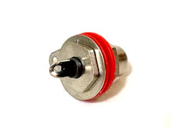 1pcs Switchcraft 3501FR RCA Phono Jack – Rear Mount, Red Insulator, USA Made