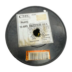CME E102470 Orange Machine Tool Wire 10 AWG Approx 90′ Long, 3 lbs 2oz
