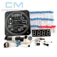 DIY Rotating LED Alarm Electronic Digital Clock Kit Learning Board 5V DS1302