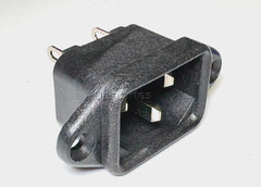 1pc NICOON NC-174 AC Power Inlet Socket 6A 250V – NOS, Made in Japan