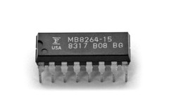 Lot of Vintage (1982) DRAM (16-pin/64KX1) “NMOS” (25), by Fujitsu (#MB8264-15)