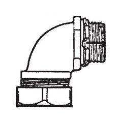 SEPCO SLT40T, 2″ Hub, Iron, Insulated, 90D, Liquid Tight Connector, 1pc