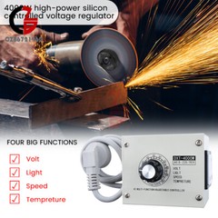 110V 4000W Adjustable Voltage Regulator Dimming SCR Temperature Speed Controller