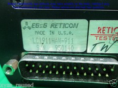 EG&G Reticon LC1911HAN-911, Line Scan Camera without Lens ,sn:0140, untested.