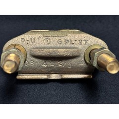 Qty 1 – NOS GPL-27 / 1-1/2″ IPS, 2/0 Bronze Copper U-Bolt Ground Clamp